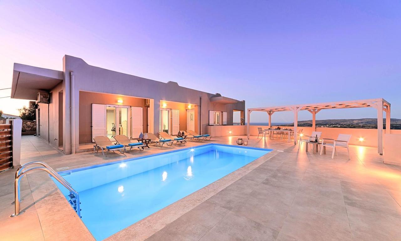 Villa Di Giorgio Heated Pool Kournás Dış mekan fotoğraf