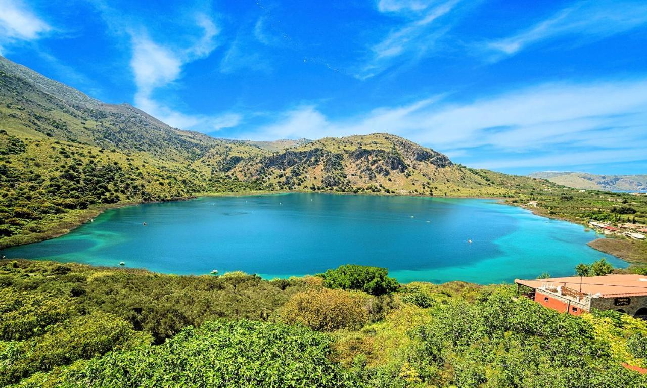 Villa Di Giorgio Heated Pool Kournás Dış mekan fotoğraf